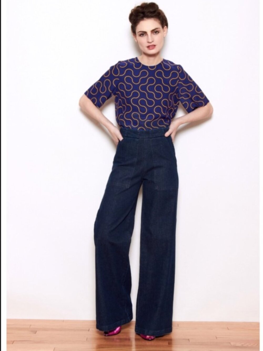 Loup Sabrina High Waist Wide Leg Jeans